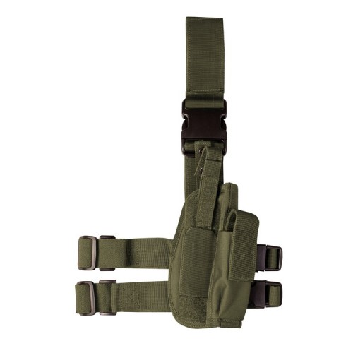 Tactical Leg Holster (OD), The Tactical Leg Holster –Olive Green is a practical and reliable solution for carrying a sidearm and essential accessories securely on the leg